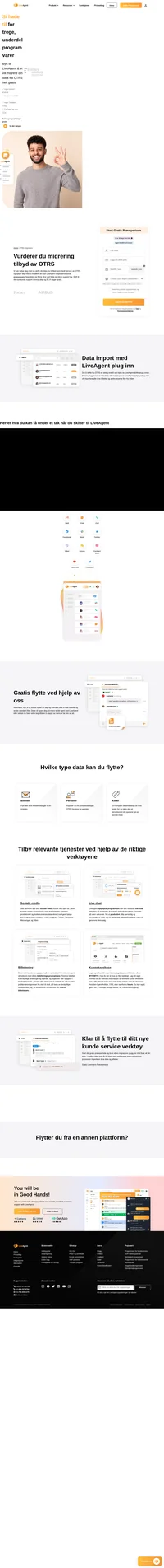 Vil du skifte fra OTRS? Du kan skifte til LiveAgent ved hjelp av våres plugg inn eller så kan du kontakte oss så vi kan ta hand om det for deg.