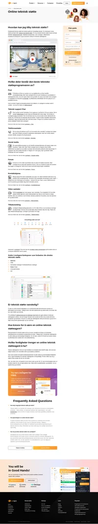Online teknisk støtte er assistanse gitt til kunder online (over nettet). Den kan leveres gjennom ulike kanaler; Chat, e-post osv.