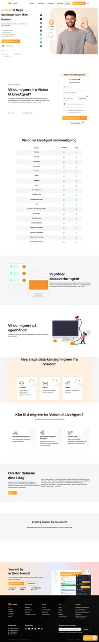 LiveAgent er den beste helpdesk-programvaren for SMB i 2019 og 2020. Vil du migrere fra Vision til LiveAgent? Vi hjelper deg på veien!