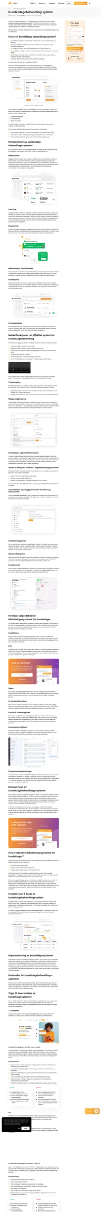 Kundeklagebehandlingssystem gir en alt-i-ett helpdesk-løsning som effektiviserer kommunikasjonskanalene dine. Finn ut det beste systemet på markedet for din bedrift.