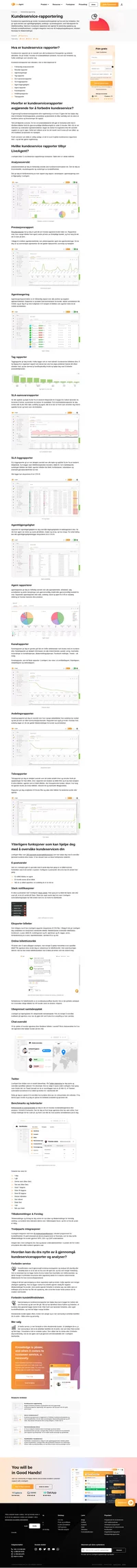 Begynn å forbedre produktene og tjenestene dine ved å gjennomgå kundeservicerapporter regelmessig. Sett rapportene våre på prøve med vår gratis prøveversjon.