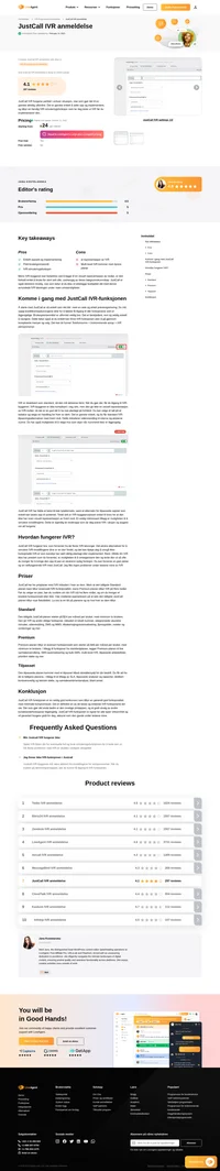 Vurderer du JustCall for sine IVR-evner? Ta en titt på vår funksjonsanmeldelse av JustCall IVR og finn ut om det er det riktige valget.