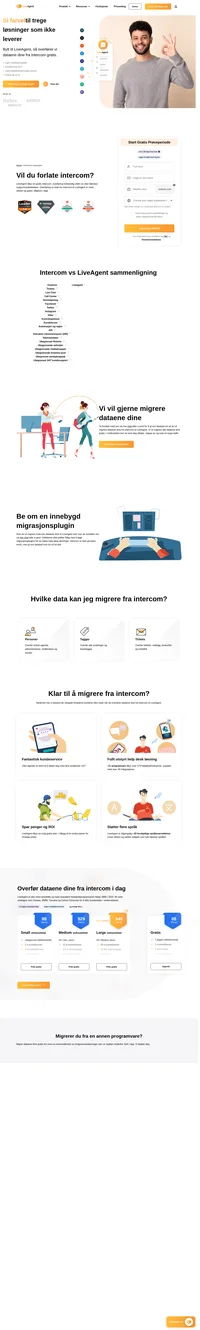 LiveAgent tilbyr en gratis intercom-overføring fullstendig utført av våre tekniske supportmedarbeidere. Overføringen av dataene dine fra intercom til LiveAgent er rask.