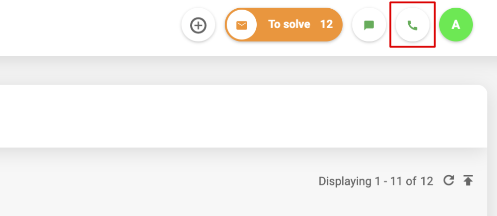 A picture showing how to access Voice Status in LiveAgent