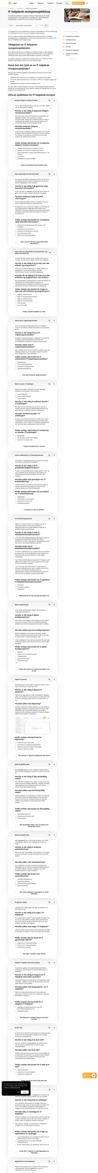 Slik sørger du for at IT-helpdesk-revisjonen din er så grundig og omfattende som mulig. Fullfør denne IT helpdesk-revisjonssjekklisten for en feilfri evalueringsprosess.