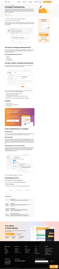 Evaluer virkningen av live chat til konverteringer av nettstedet ditt eller virkningen av agentene dine for selskapets salg med innebygd chattesporing.