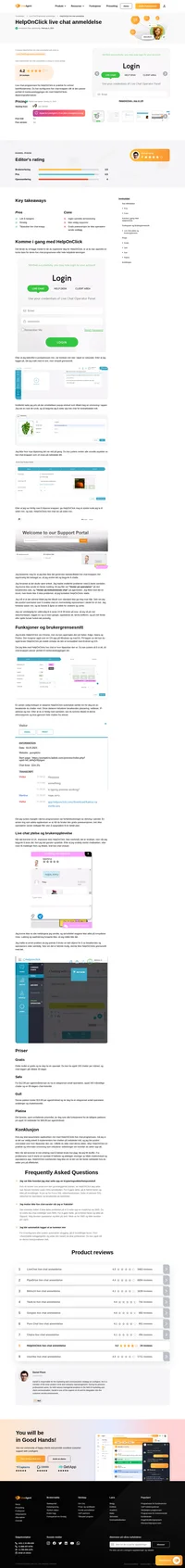 Vurderer du HelpOnClick for dine live chat-behov? Ta en titt på vår anmeldelse og finn ut hvordan den presterte under våre generelle tester.