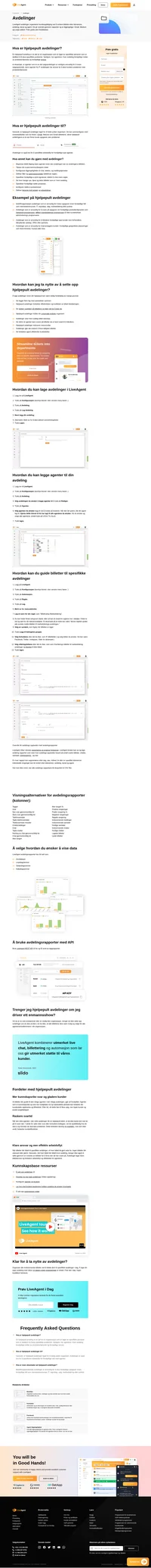 Organiser din hjelpepult avdeling å guide billetter til agenter som kan håndtere dem best.