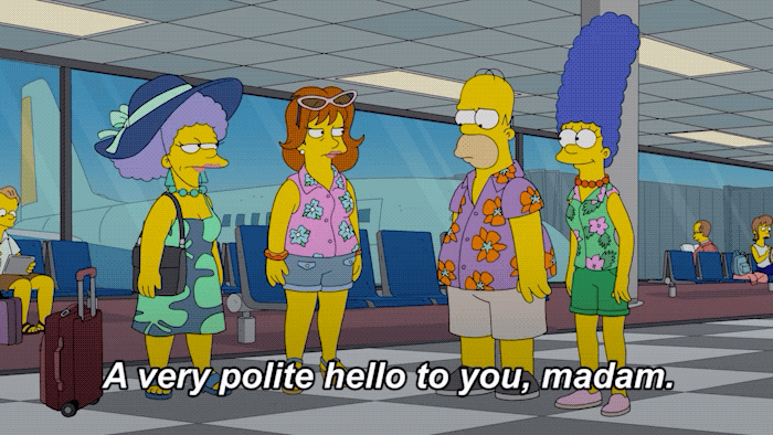 en veldig høflig hei til deg frue